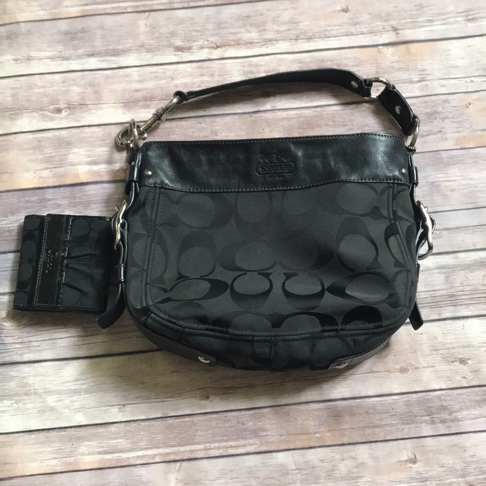 Black Coach Purse and Wallet